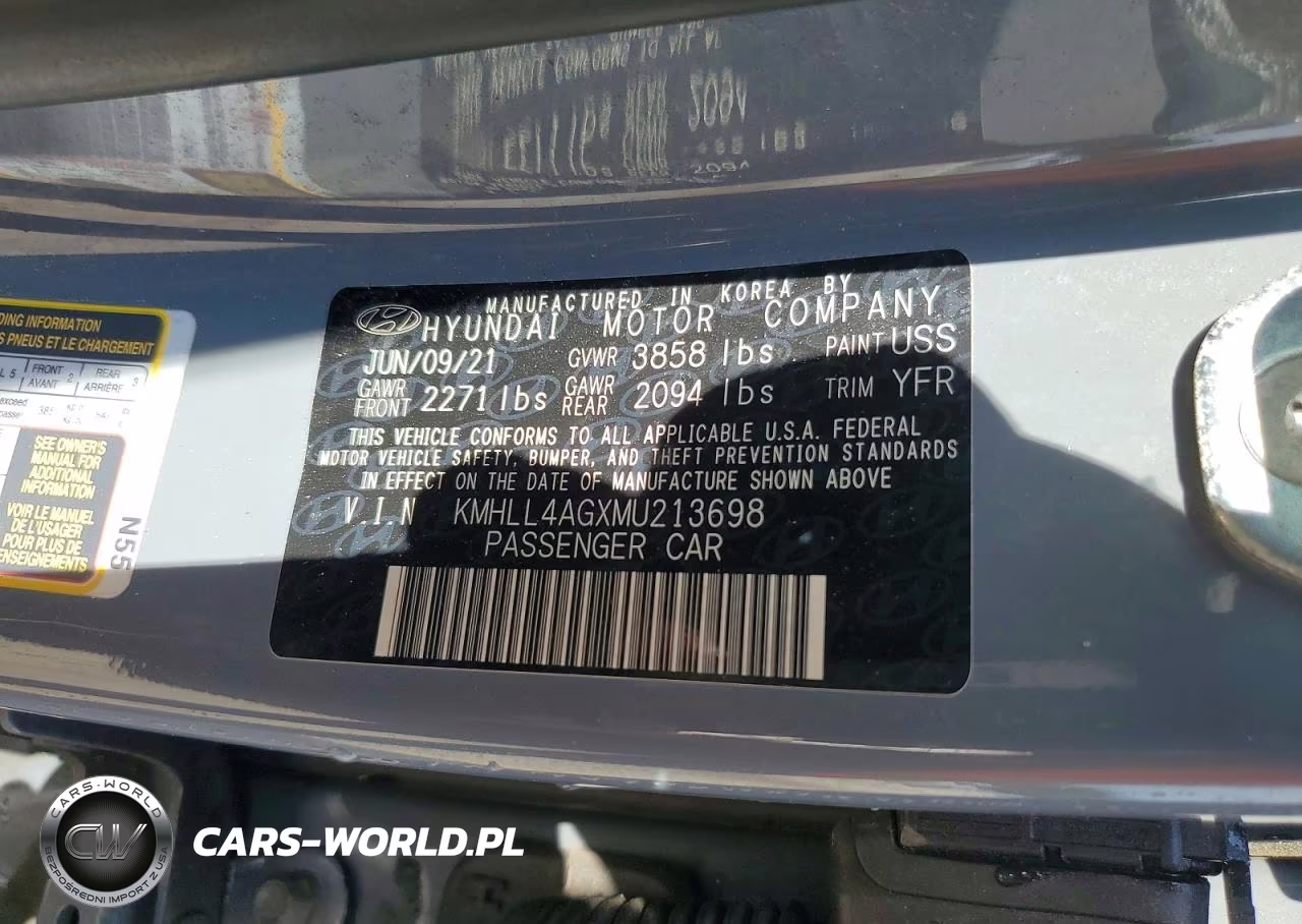 2021 Hyundai Elantra Se VIN:KMHLL4AGXMU213698 - 12