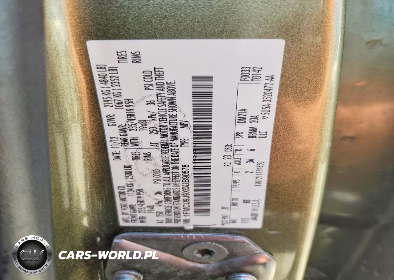 2013 Ford Escape Titanium VIN:1FMCU9J9XDUB90578 - 13
