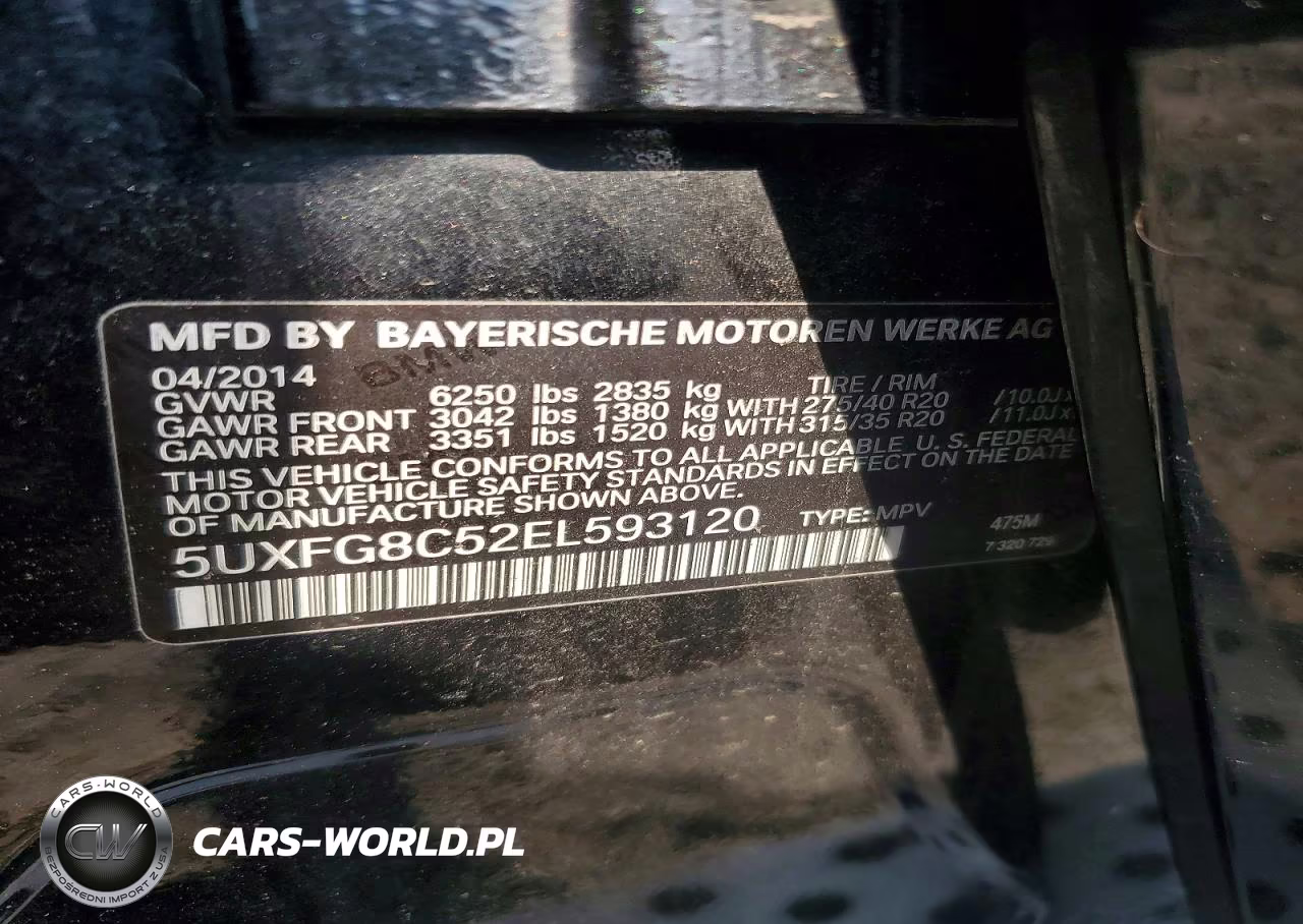 2014 BMW X6 xDrive50I VIN:5UXFG8C52EL593120 - 13