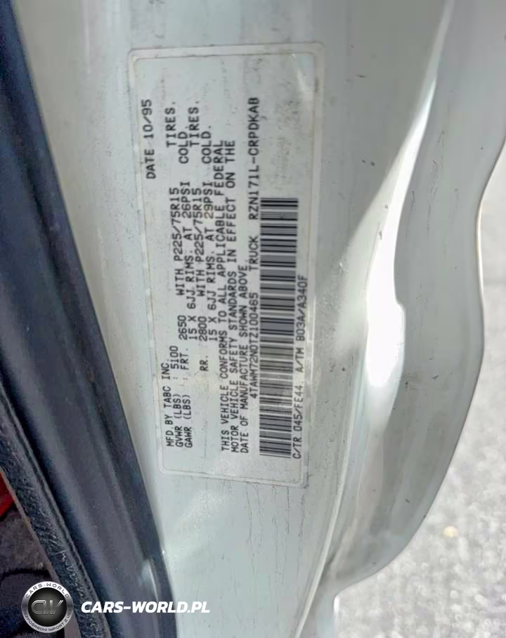 1996 Toyota Tacoma Xtracab VIN:4TAWM72N0TZ100465 - 13