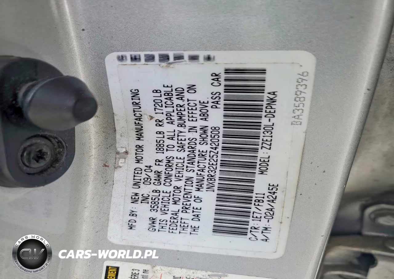 2005 Toyota Corolla Le VIN:1NXBR32E25Z420508 - 13