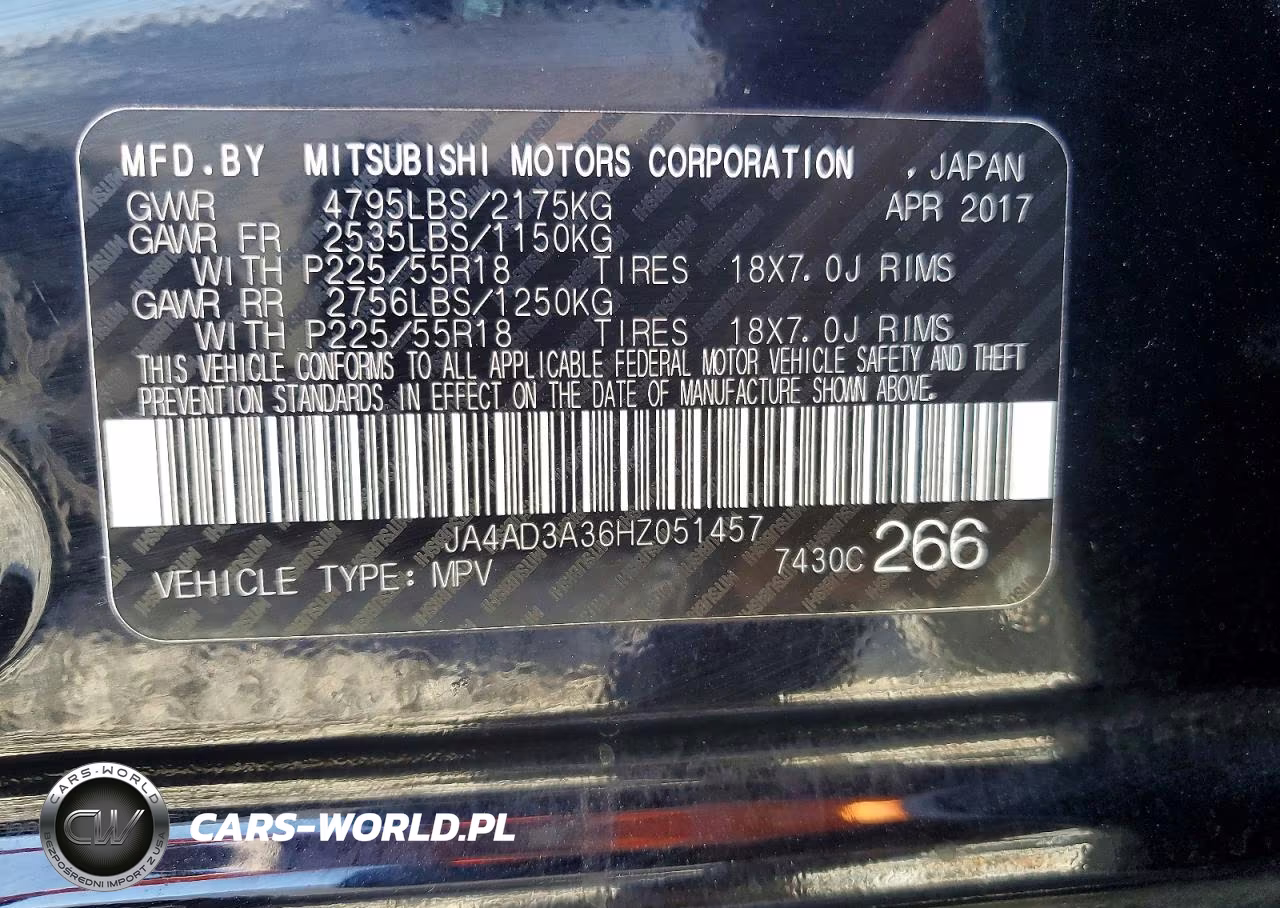 2017 Mitsubishi Outlander Se VIN:JA4AD3A36HZ051457 - 12