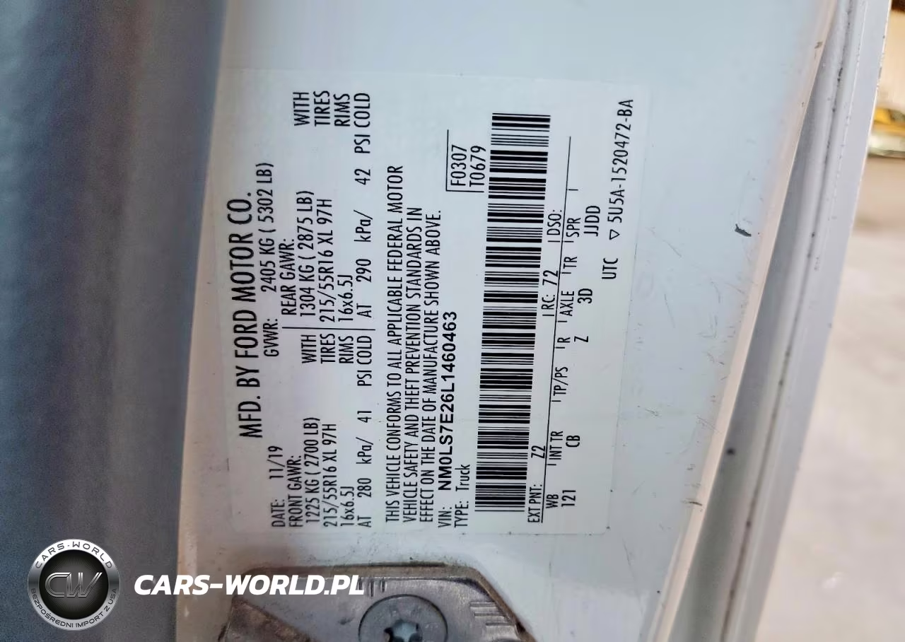 2020 Ford Transit Connect Xl Delivery Van VIN:NM0LS7E26L1460463 - 12