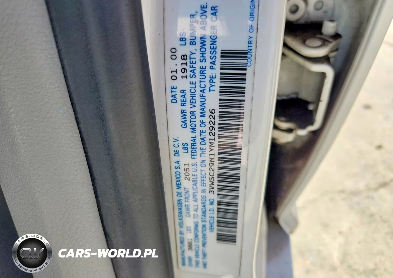 2000 Volkswagen Jetta Gls VIN:3VWSC29M1YM129226 - 12