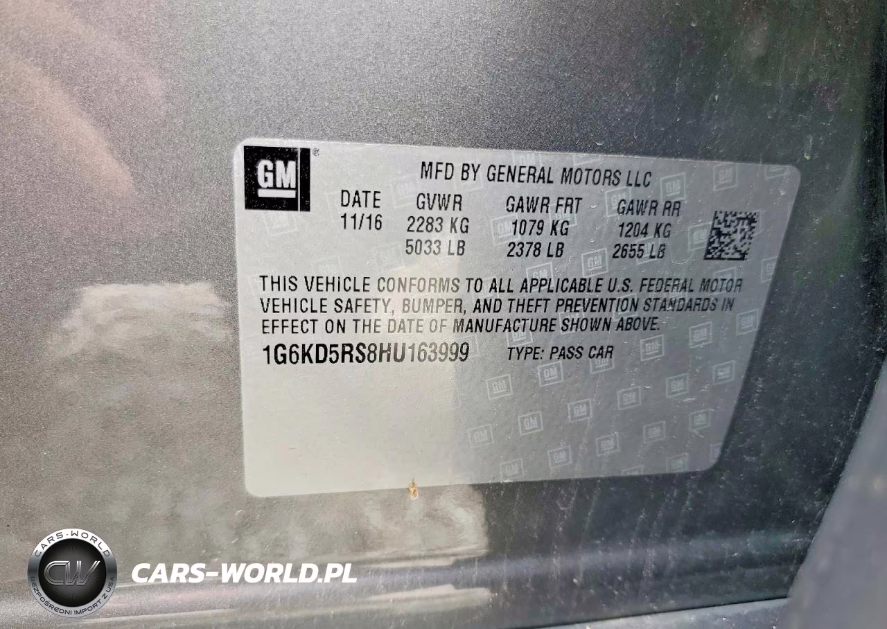 2017 Cadillac Ct6 Luxury VIN:1G6KD5RS8HU163999 - 13