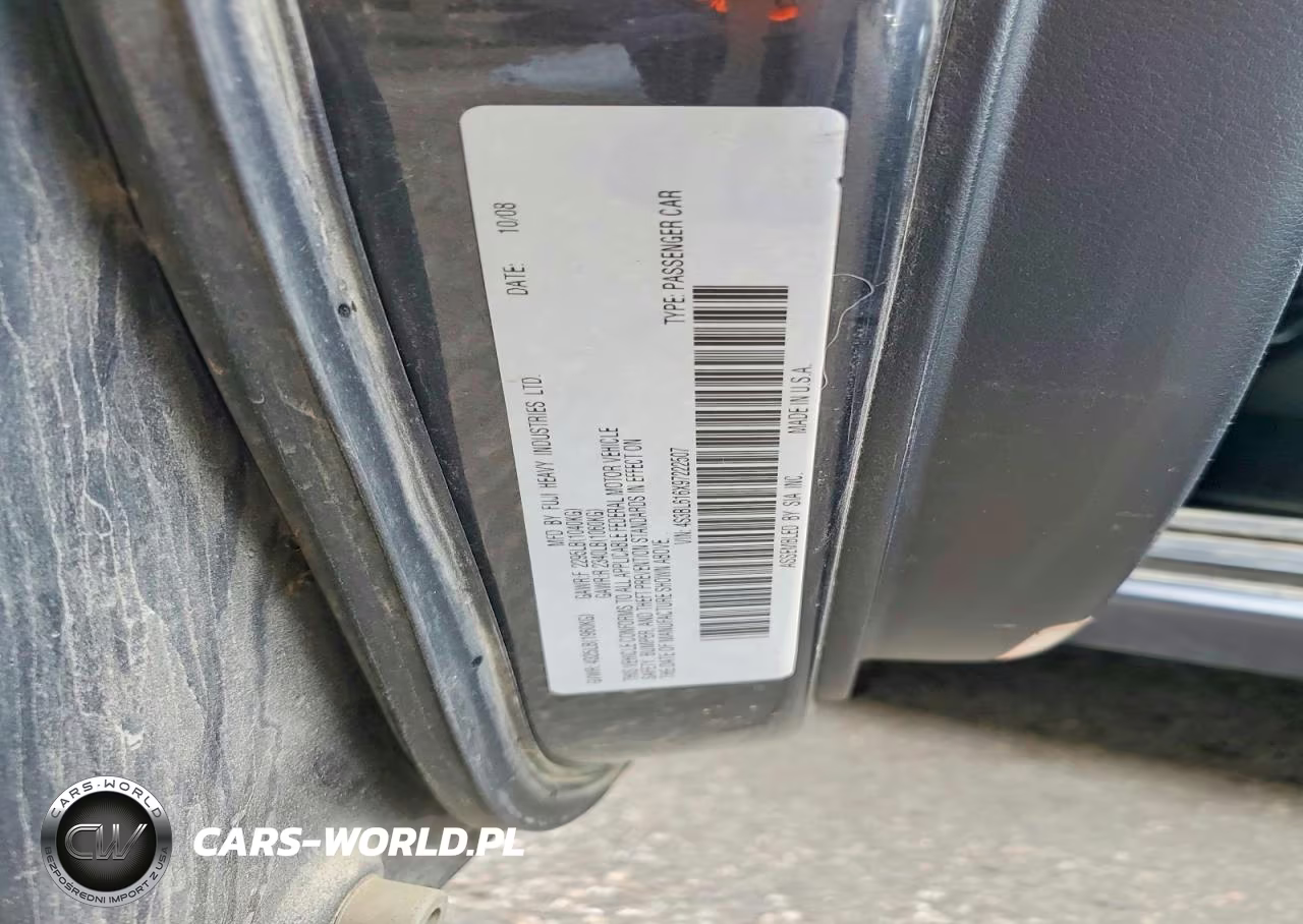 2009 Subaru Legacy 2.5I VIN:4S3BL616X97222507 - 12