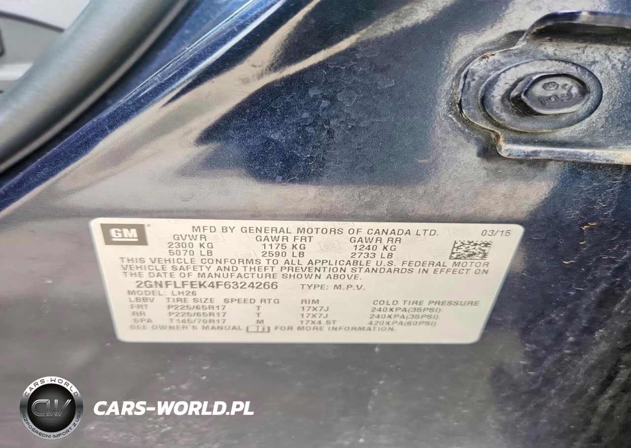 2015 Chevrolet Equinox Lt VIN:2GNFLFEK4F6324266 - 13