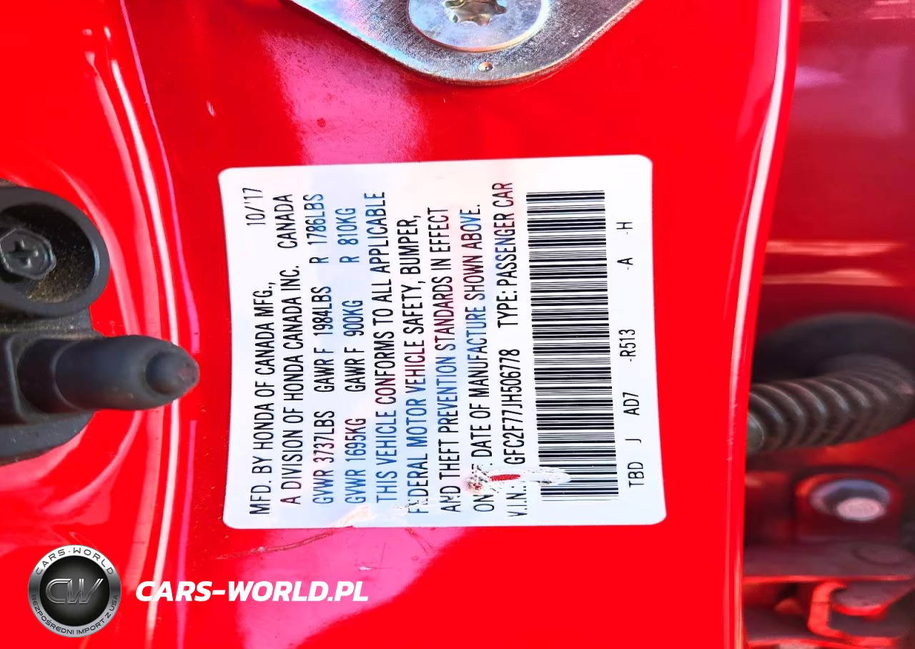 2018 Honda Civic Ex VIN:2HGFC2F77JH506778 - 13