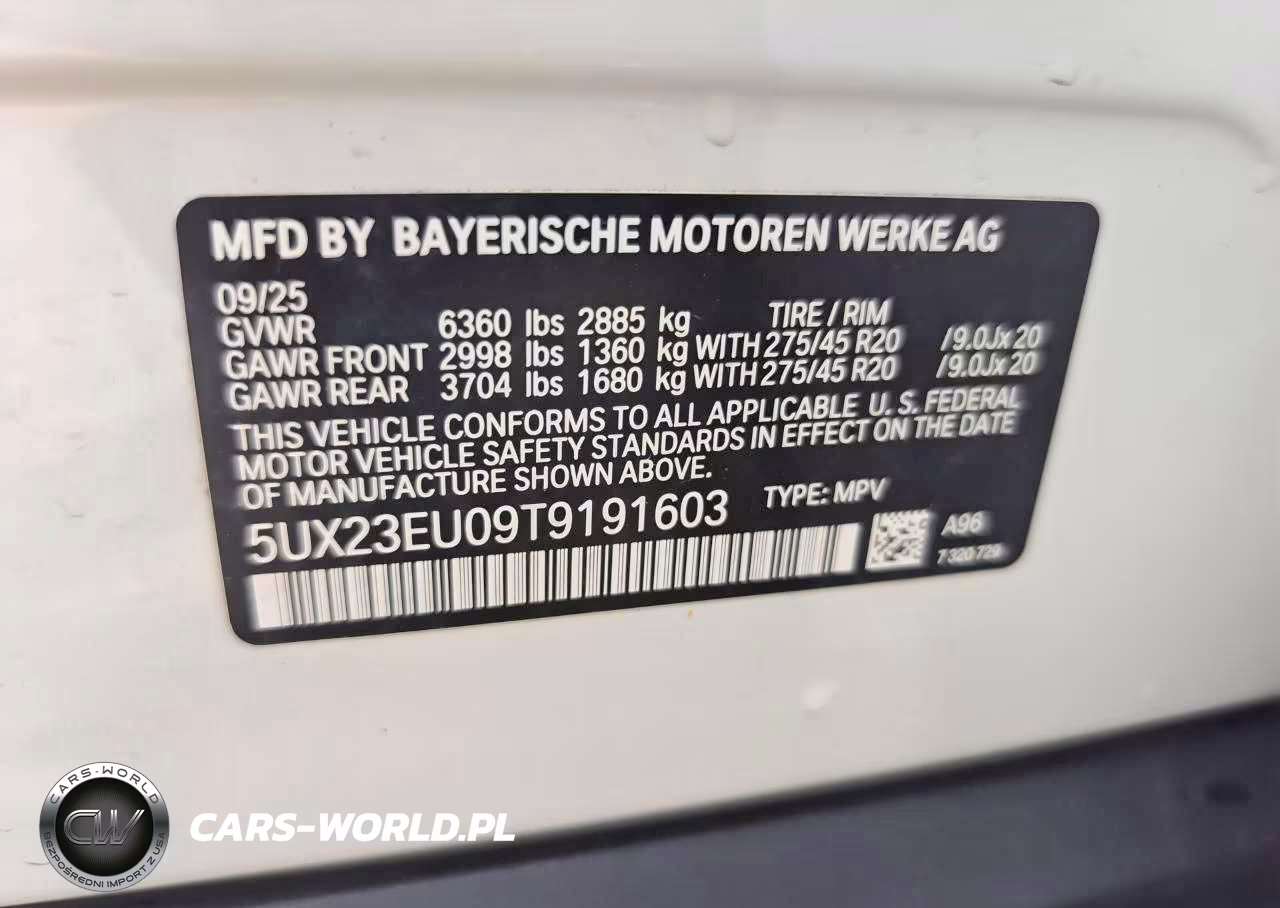 2026 BMW X5 xDrive40I VIN:5UX23EU09T9191603 - 13