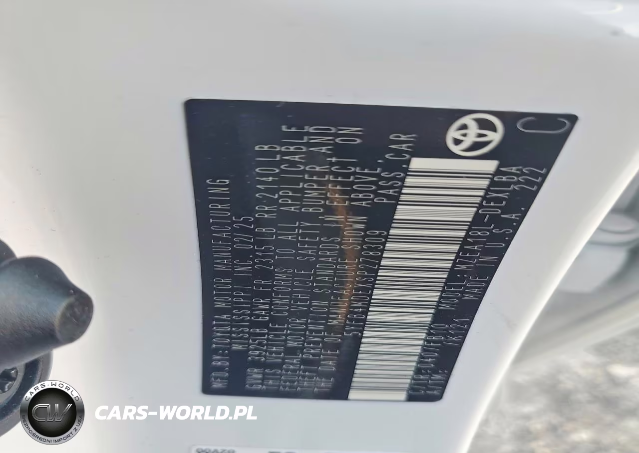 2025 Toyota Corolla Le VIN:5YFB4MDEXSP278309 - 12