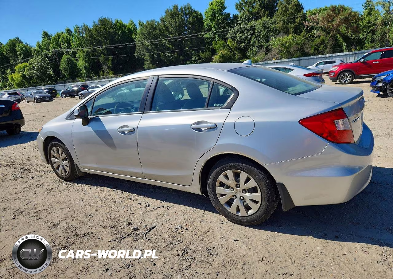2012 Honda Civic Lx VIN:2HGFB2F51CH301672 - 2