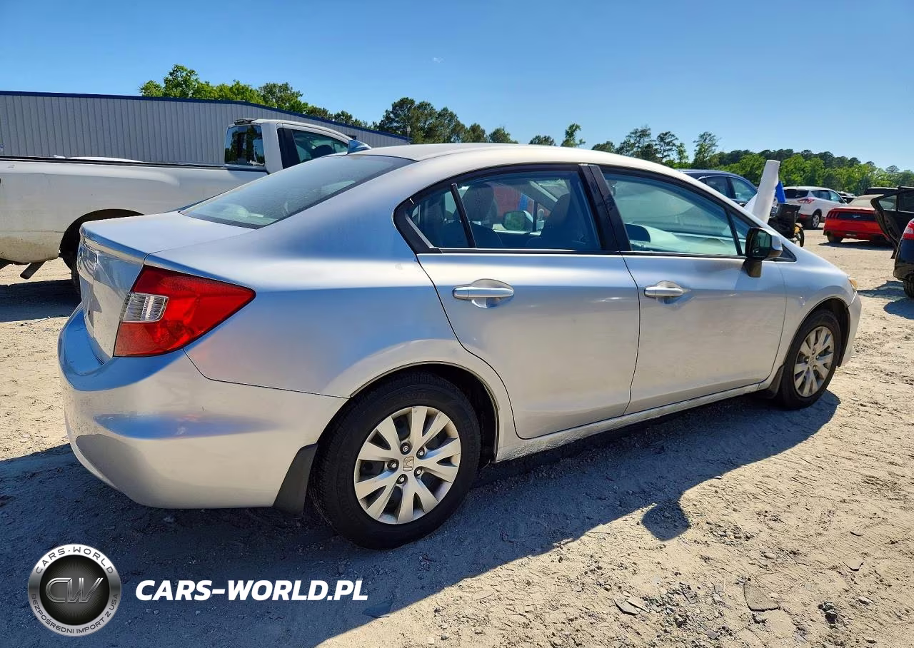 2012 Honda Civic Lx VIN:2HGFB2F51CH301672 - 3