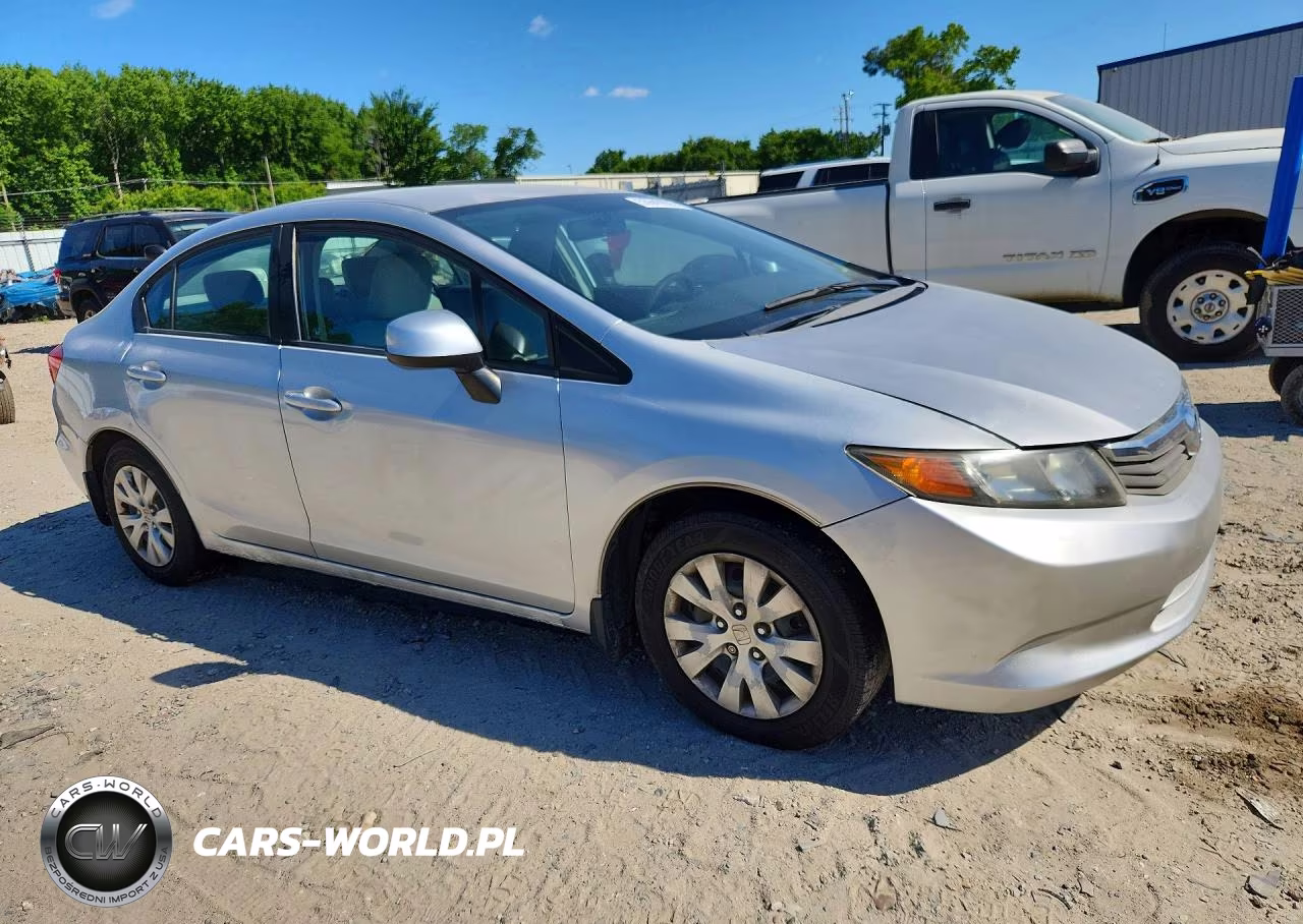 2012 Honda Civic Lx VIN:2HGFB2F51CH301672 - 4