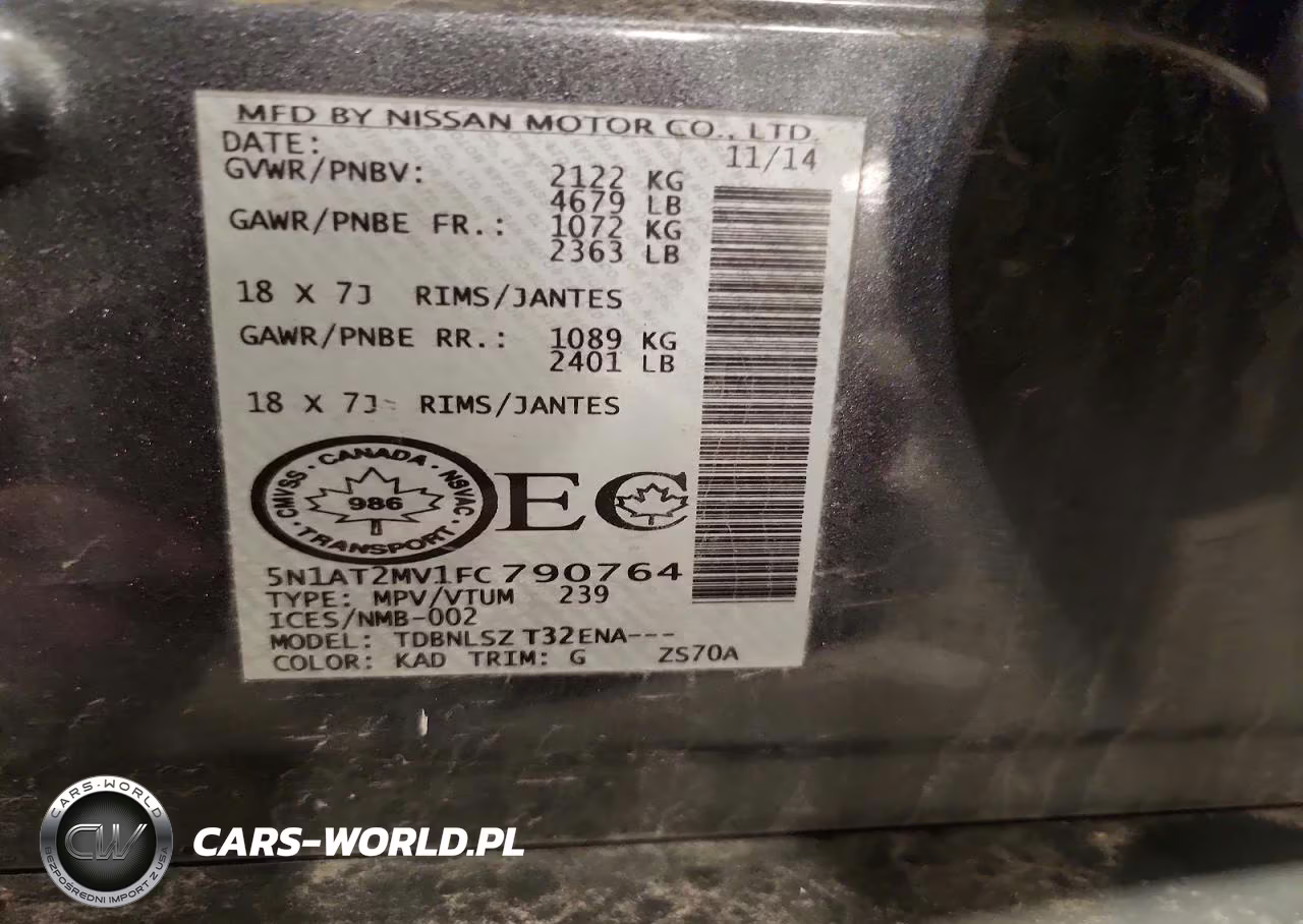 2015 Nissan Rogue S VIN:5N1AT2MV1FC790764 - 13