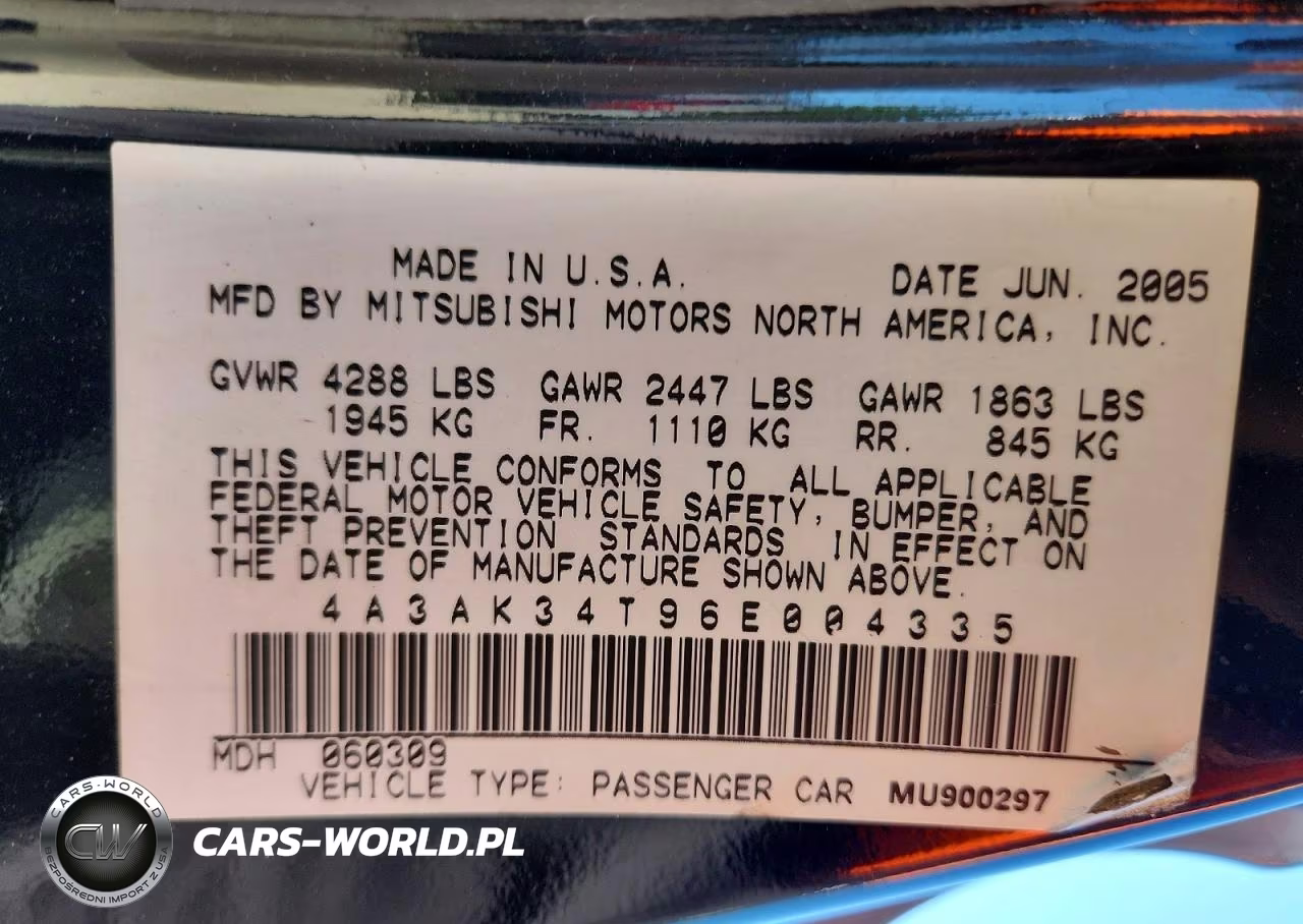 2006 Mitsubishi Eclipse Gt VIN:4A3AK34T96E004335 - 13