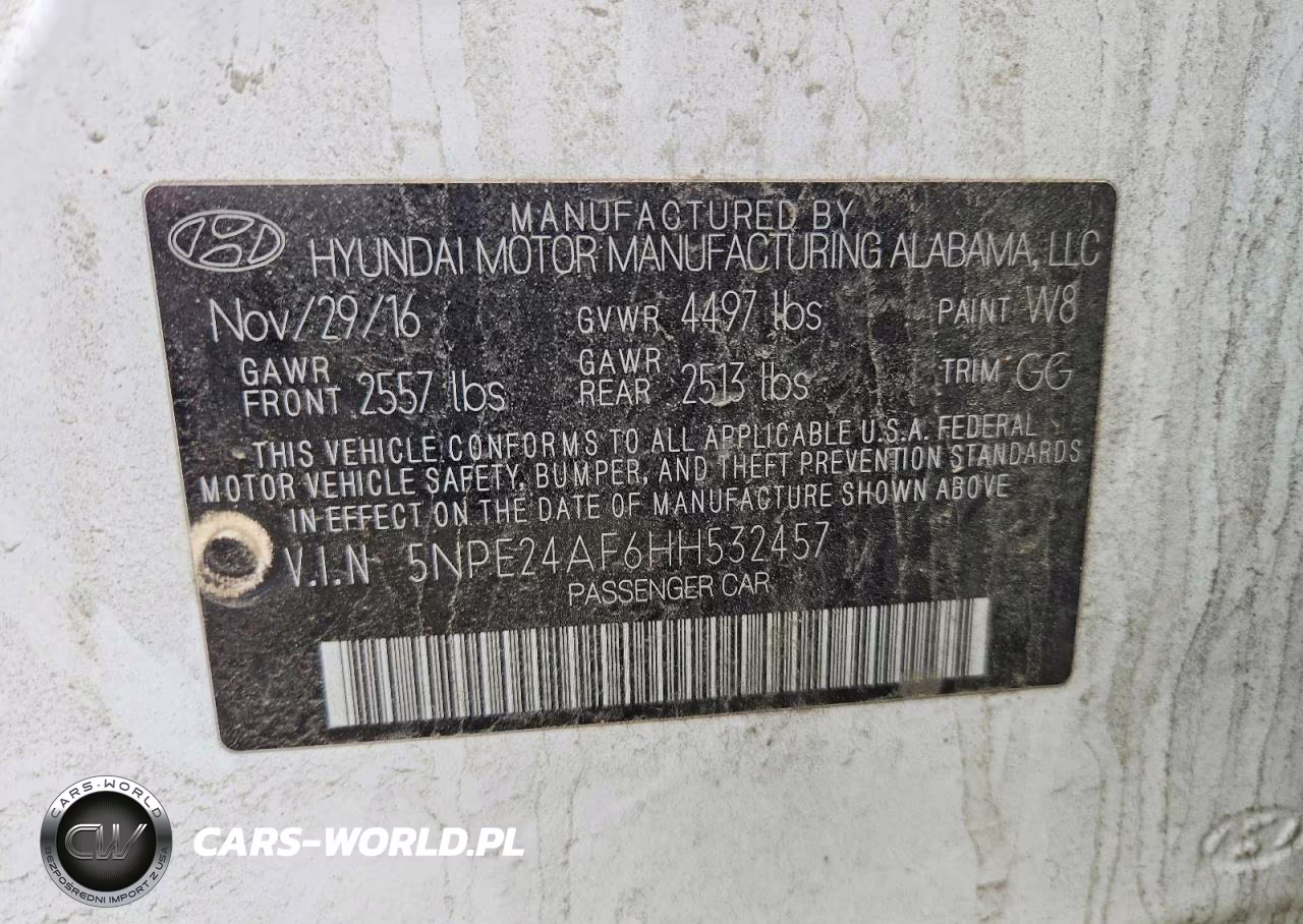 2017 Hyundai Sonata Se VIN:5NPE24AF6HH532457 - 12