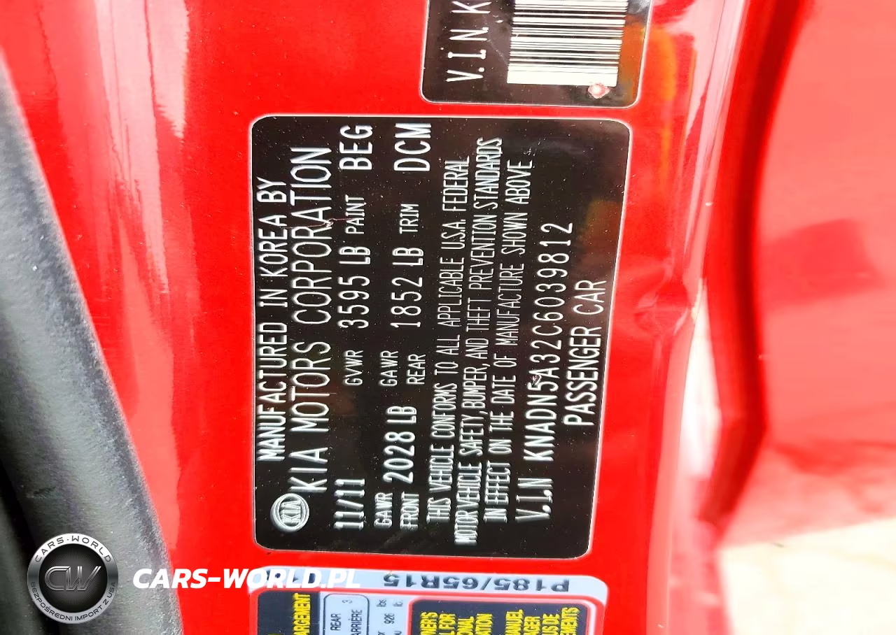 2012 Kia Rio 5-Door Ex VIN:KNADN5A32C6039812 - 12