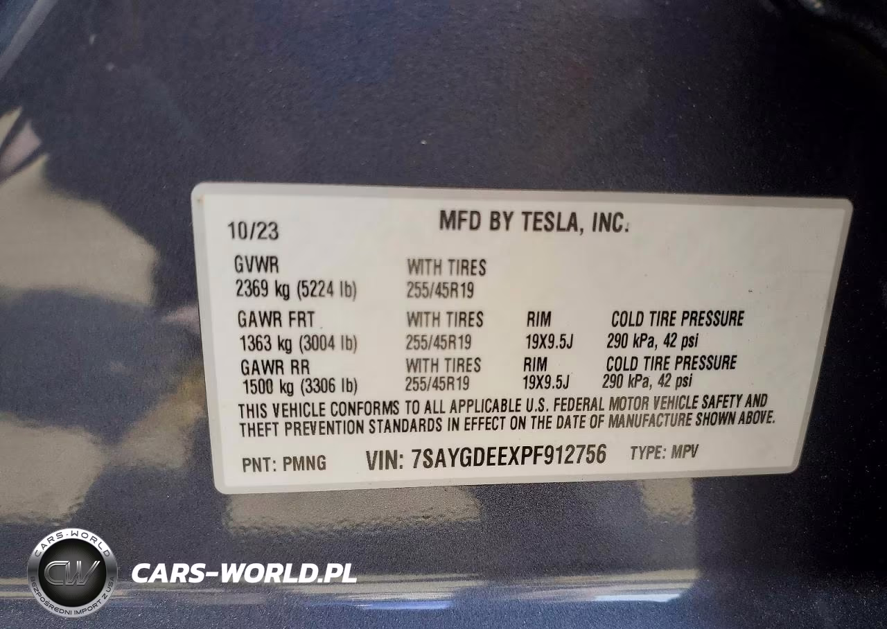 2023 Tesla Model Y VIN:7SAYGDEEXPF912756 - 14