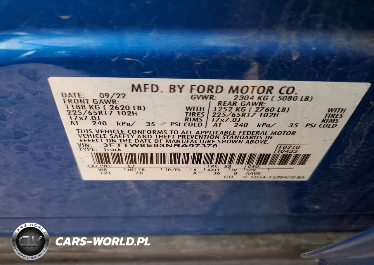 2022 Ford Maverick Xl VIN:3FTTW8E93NRA97378 - 12