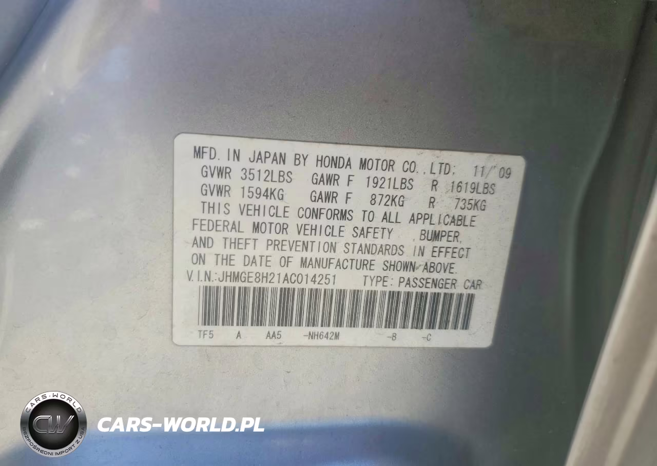 2010 Honda Fit VIN:JHMGE8H21AC014251 - 12