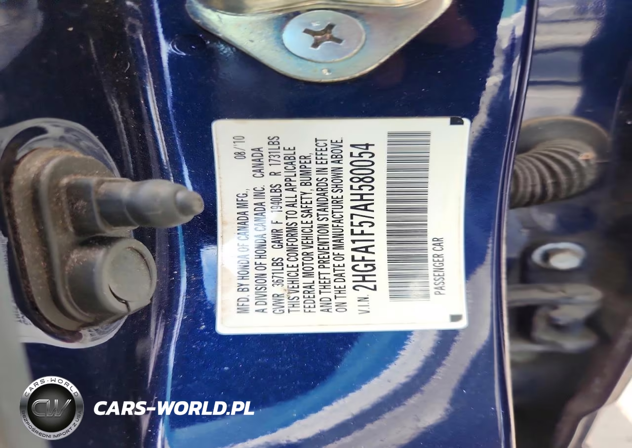 2010 Honda Civic Lx VIN:2HGFA1F57AH580054 - 13