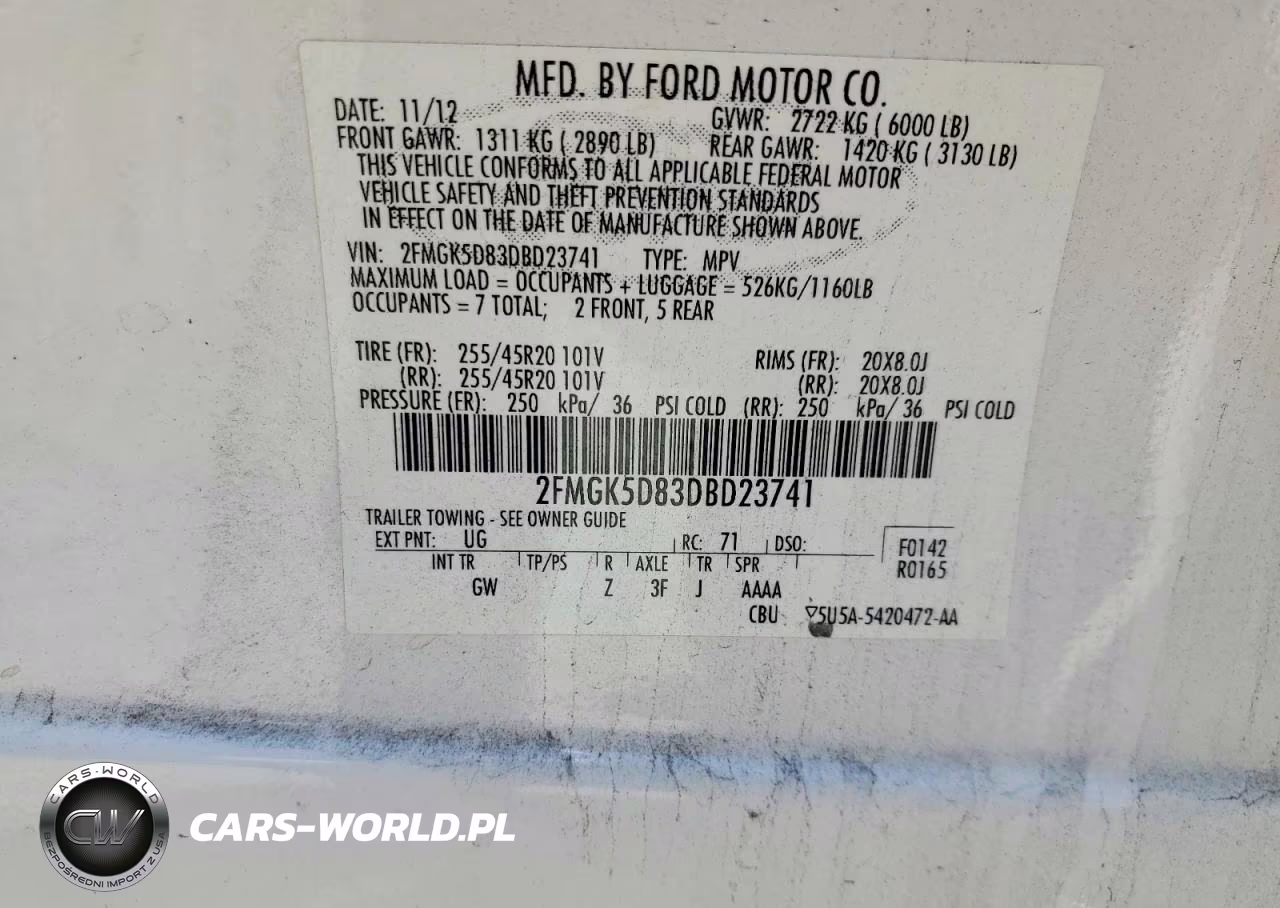 2013 Ford Flex Limited VIN:2FMGK5D83DBD23741 - 14