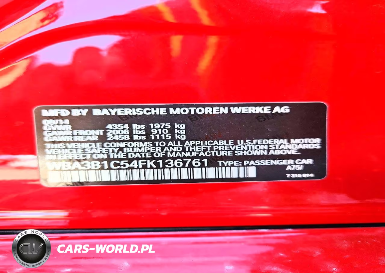 2015 BMW 320 I VIN:WBA3B1C54FK136761 - 12