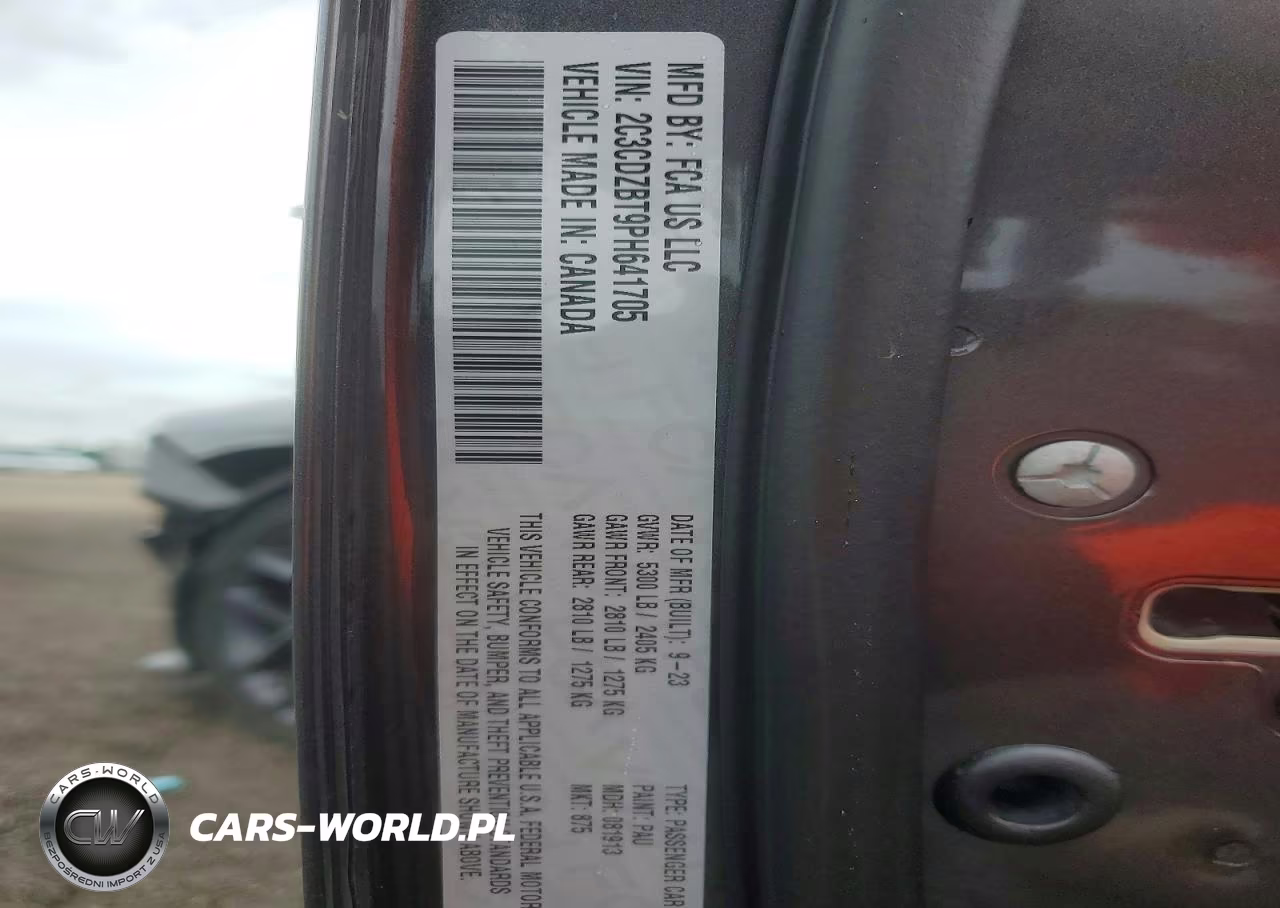 2023 Dodge Challenger R VIN:2C3CDZBT9PH641705 - 12