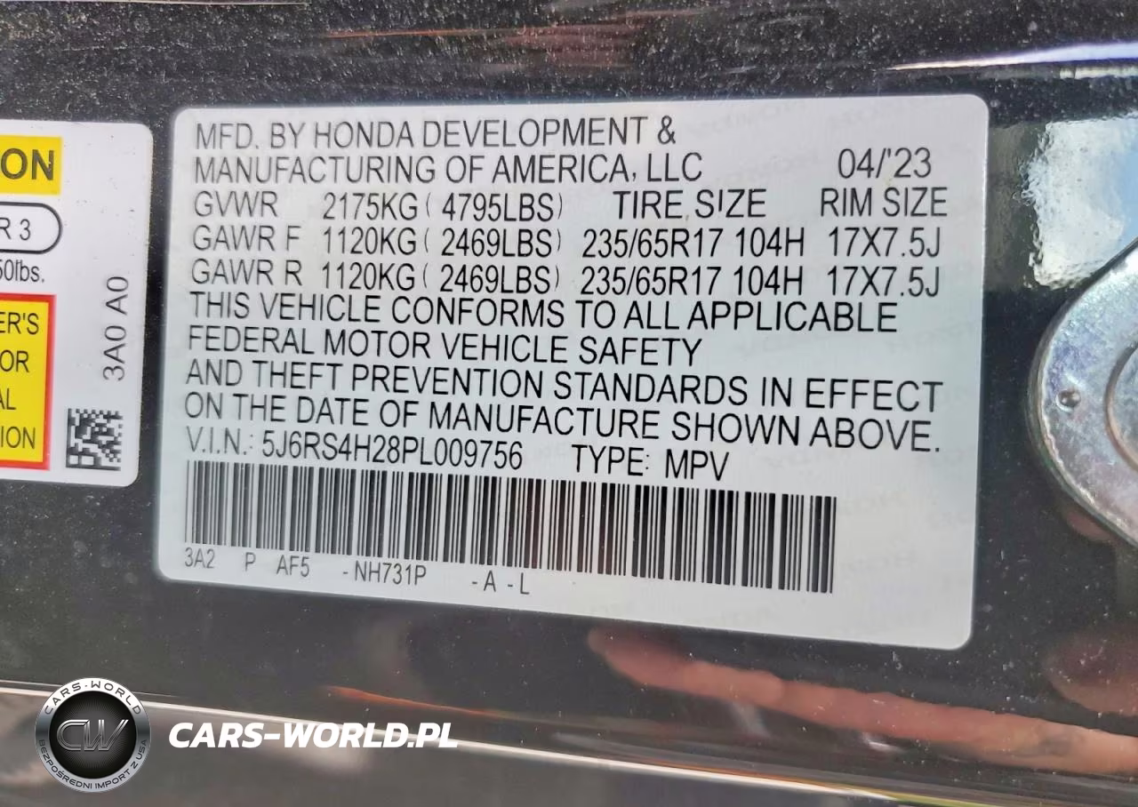 2023 Honda Cr-V Lx VIN:5J6RS4H28PL009756 - 13
