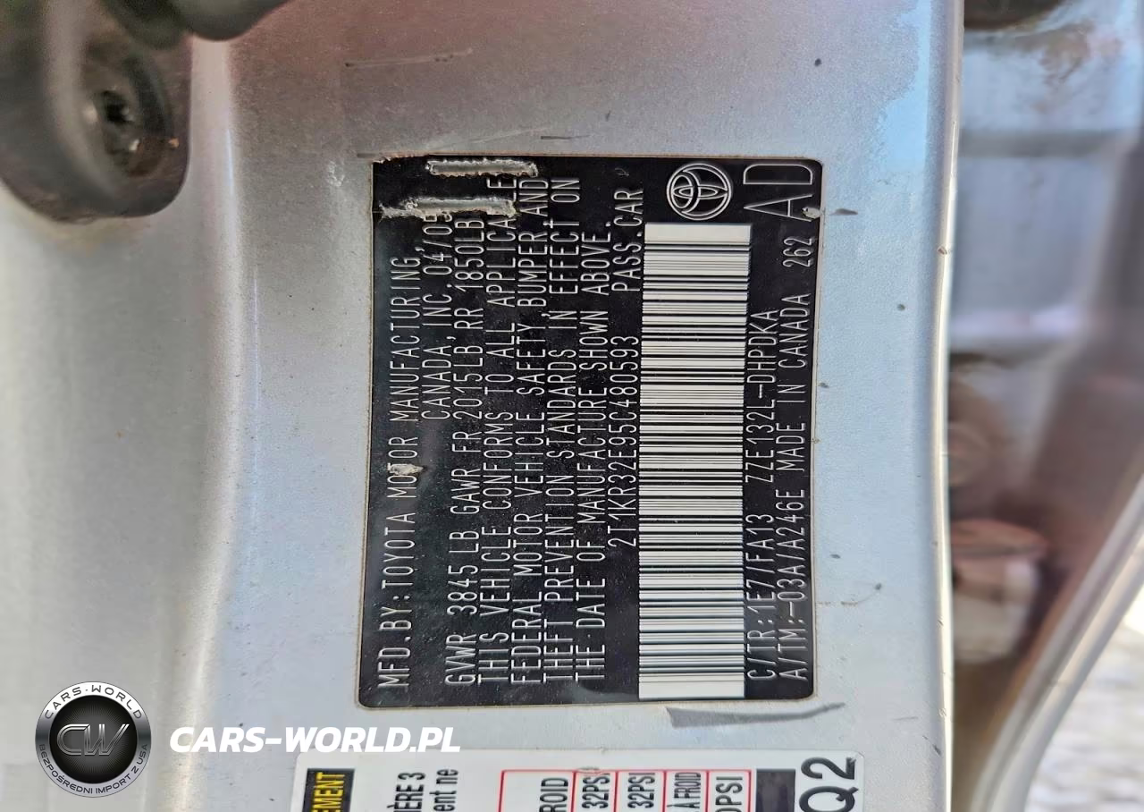 2005 Toyota Corolla Matrix Xr VIN:2T1KR32E95C480593 - 12