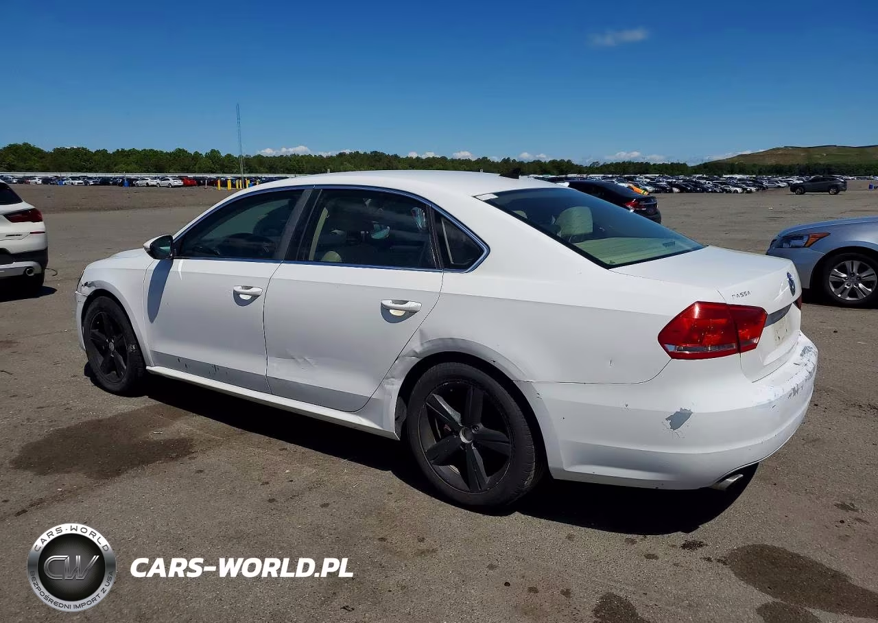 2012 Volkswagen Passat Se VIN:1VWBP7A34CC027613 - 2