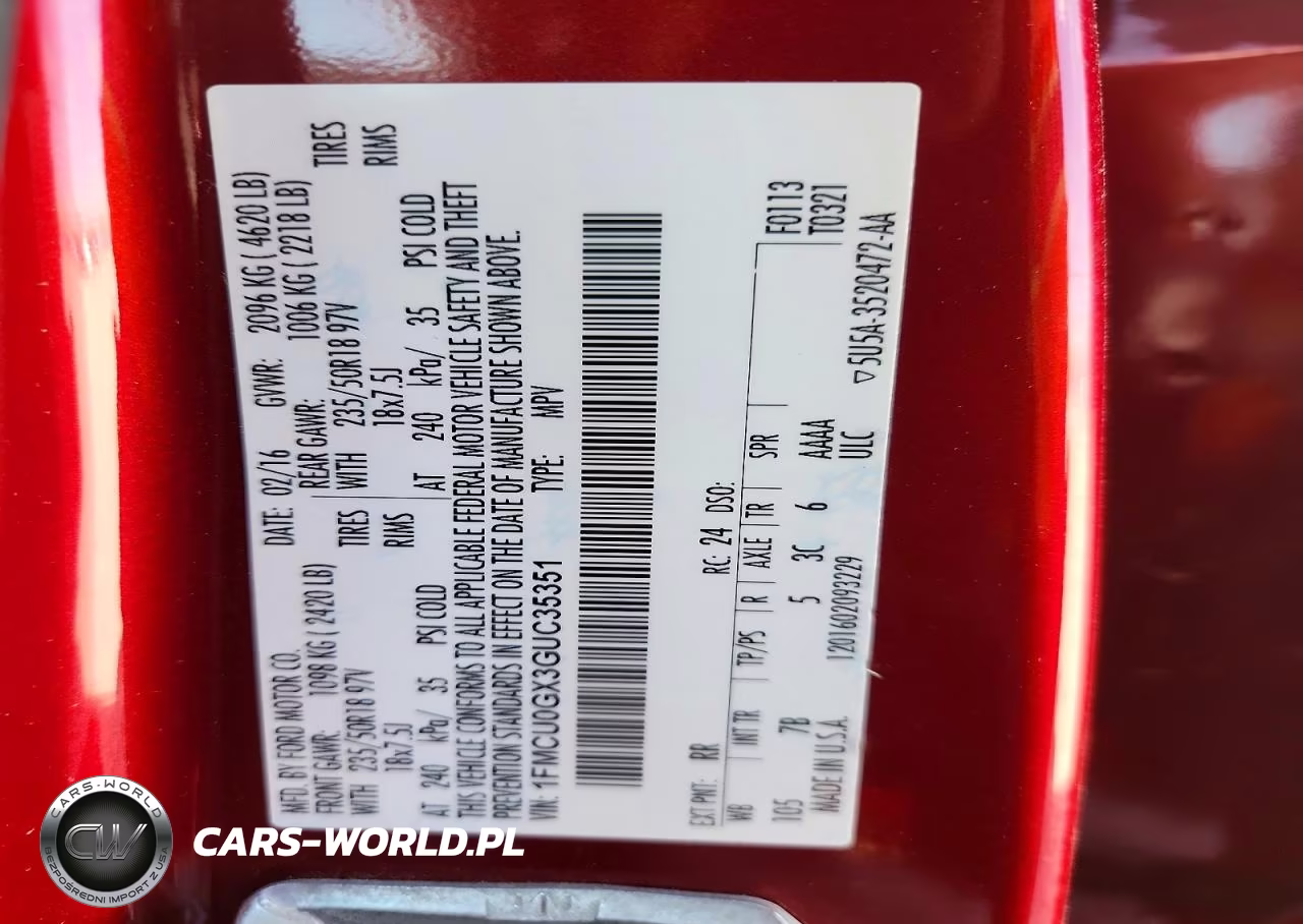 2016 Ford Escape Se VIN:1FMCU0GX3GUC35351 - 13