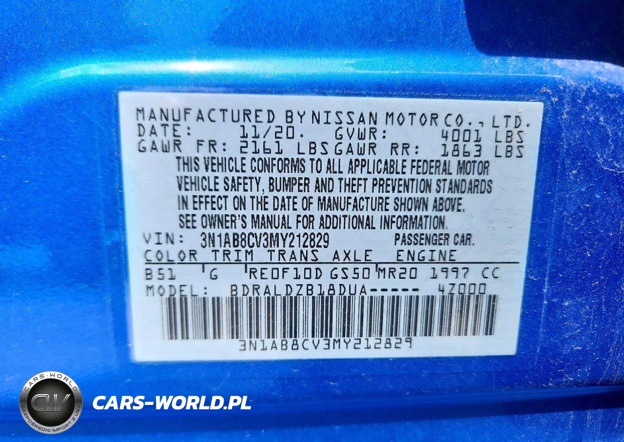 2021 Nissan Sentra Sv VIN:3N1AB8CV3MY212829 - 13