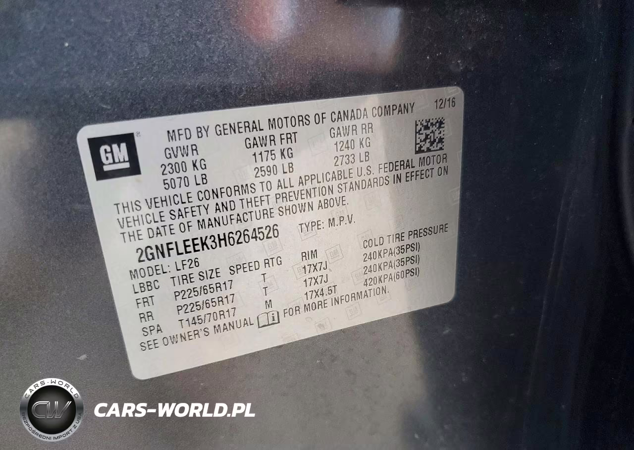 2017 Chevrolet Equinox Ls VIN:2GNFLEEK3H6264526 - 14