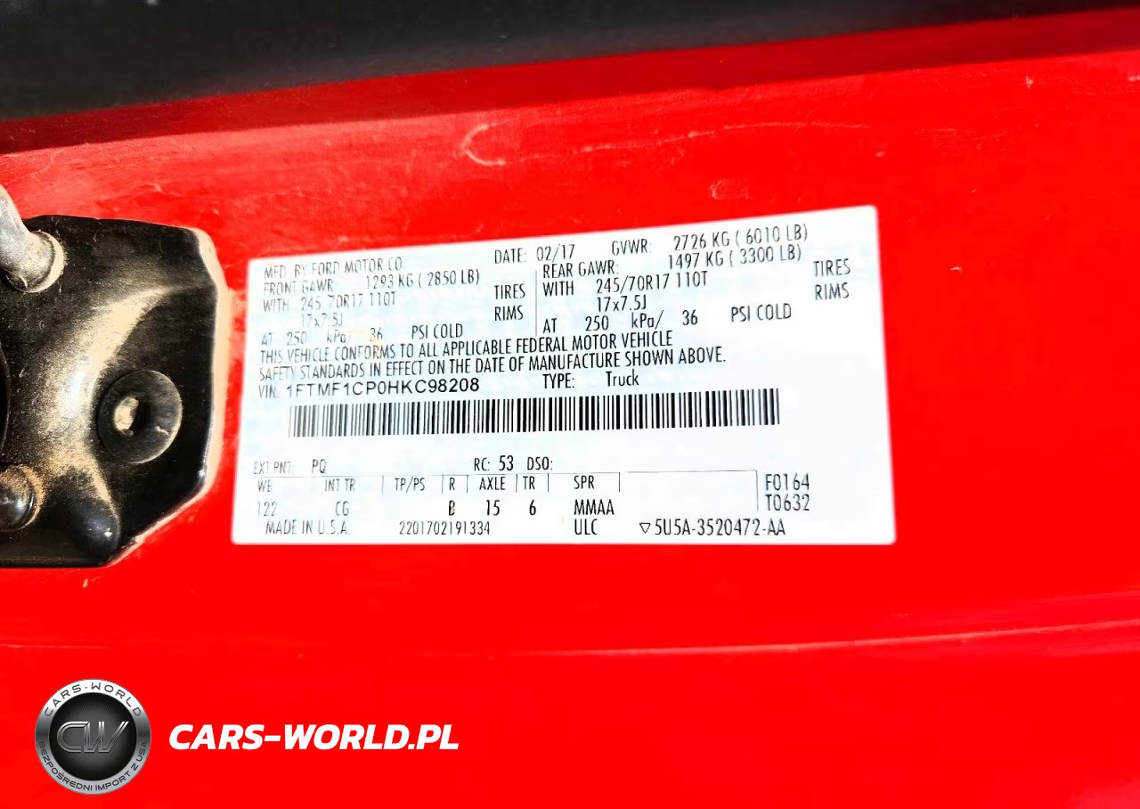 2017 Ford F150 VIN:1FTMF1CP0HKC98208 - 12