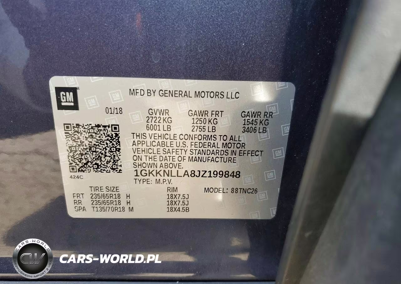 2018 GMC Acadia Sle VIN:1GKKNLLA8JZ199848 - 14