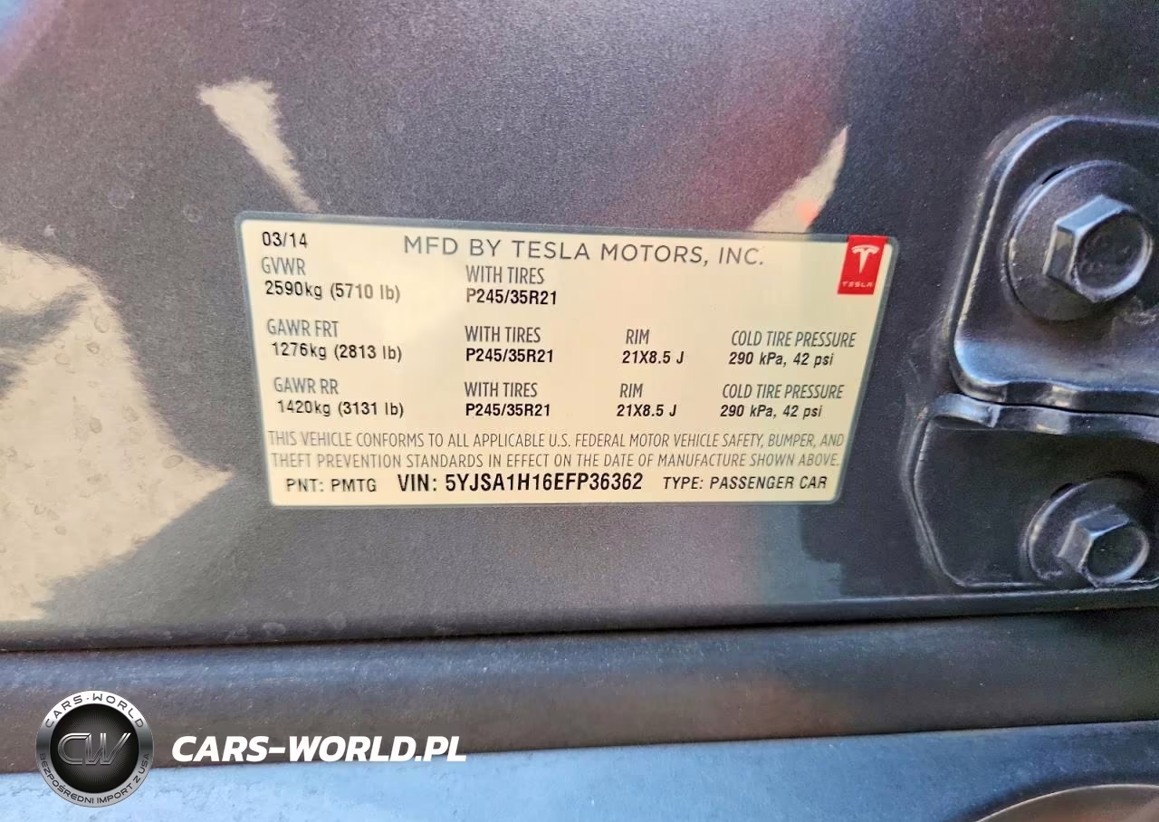 2014 Tesla Model S VIN:5YJSA1H16EFP36362 - 12