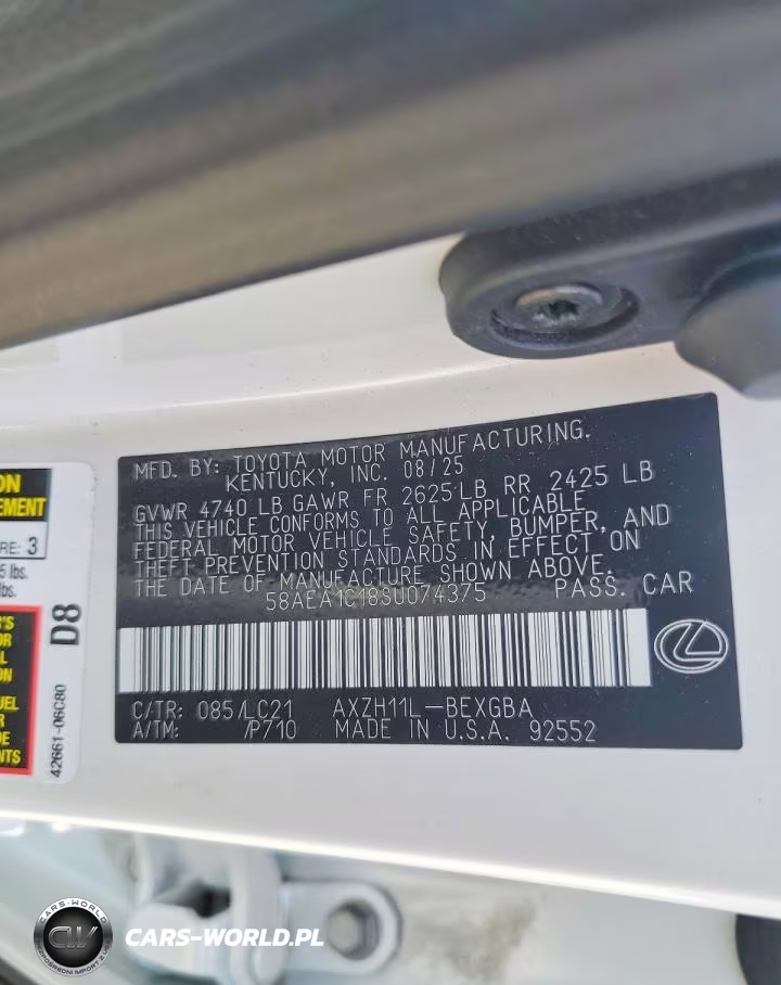 2025 Lexus Es 300H Luxury VIN:58AEA1C18SU074375 - 13