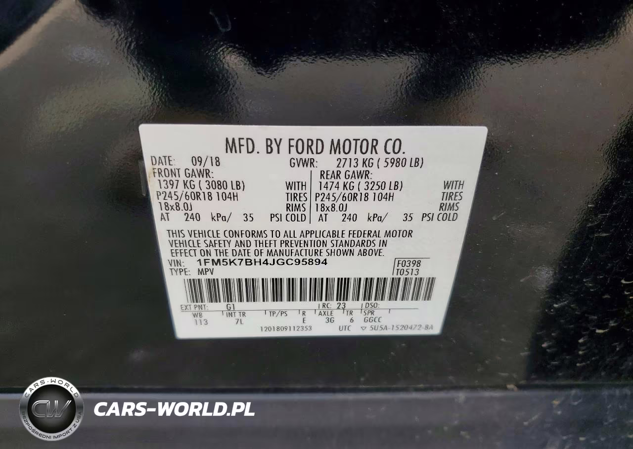 2018 Ford Explorer VIN:1FM5K7BH4JGC95894 - 13