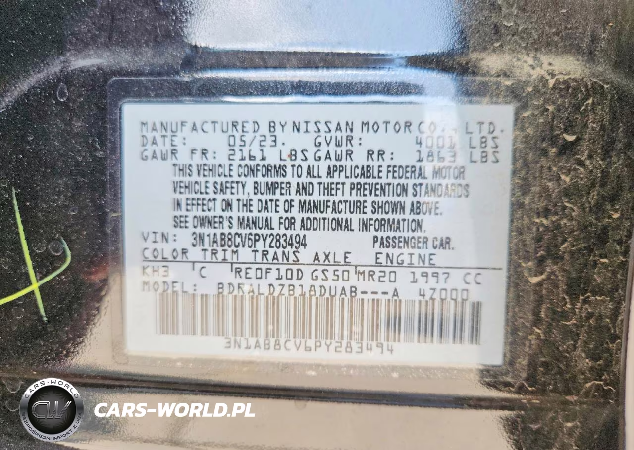 2023 Nissan Sentra Sv VIN:3N1AB8CV6PY283494 - 13