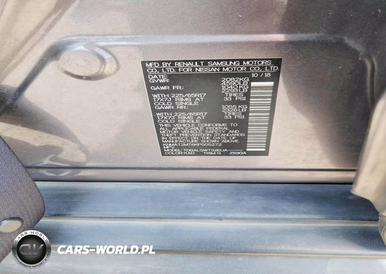2019 Nissan Rogue Sv VIN:KNMAT2MT6KP505272 - 12
