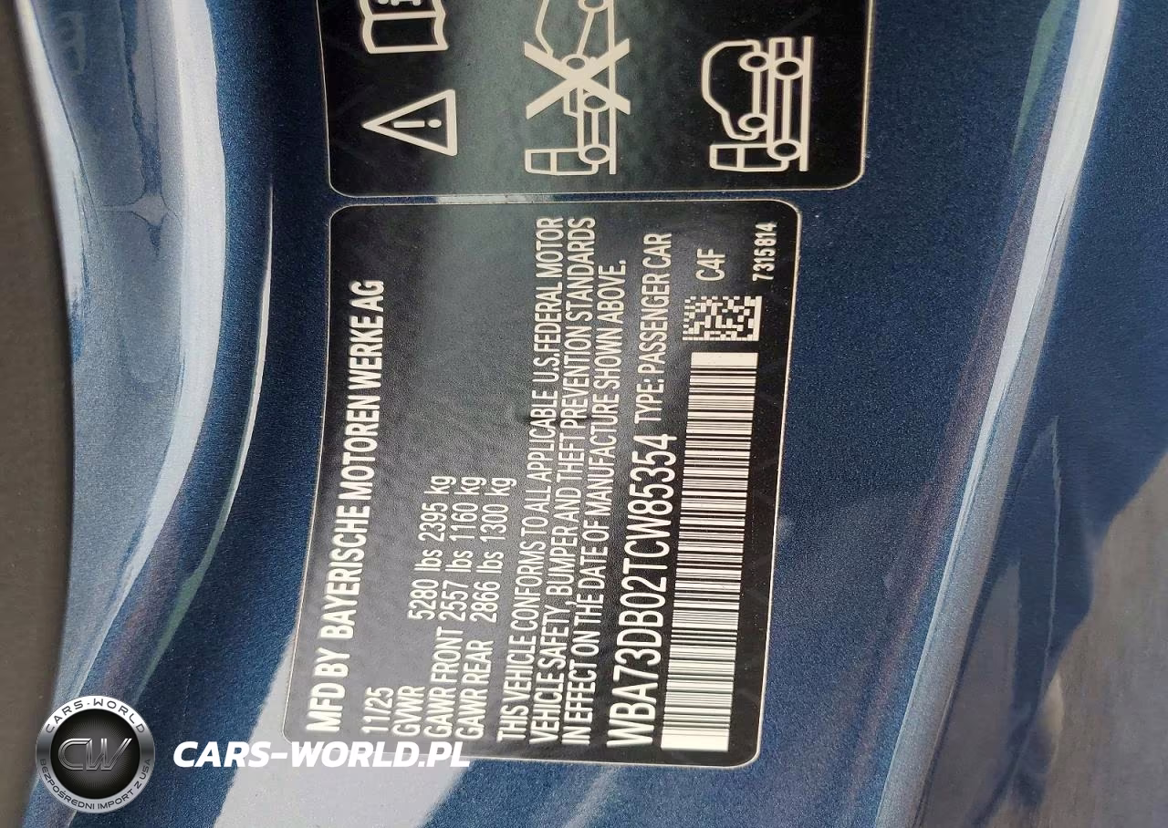 2026 BMW M440Xi VIN:WBA73DB02TCW85354 - 12