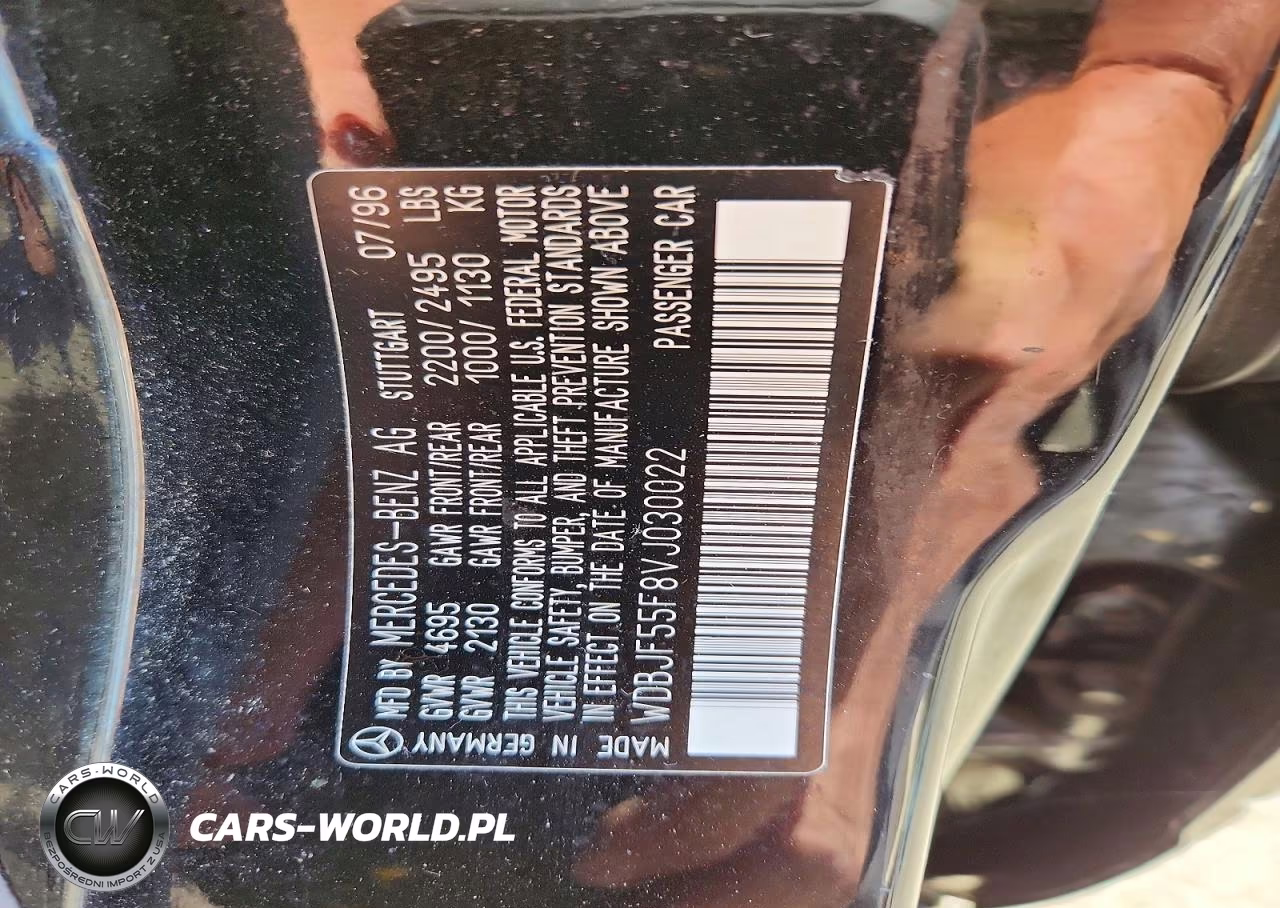 1997 Mercedes-Benz E 320 VIN:WDBJF55F8VJ030022 - 12