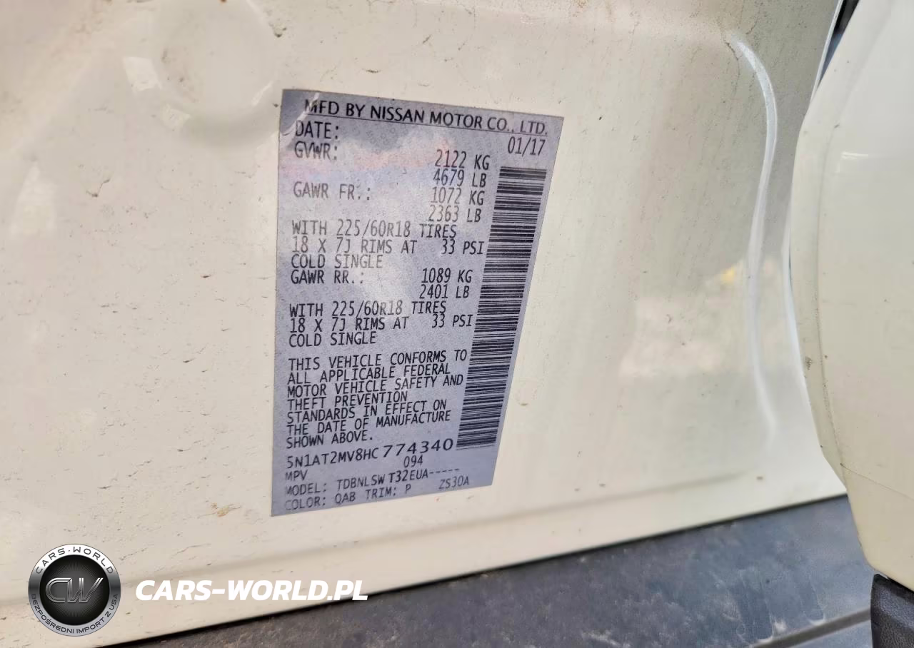 2017 Nissan Rogue Sl VIN:5N1AT2MV8HC774340 - 13