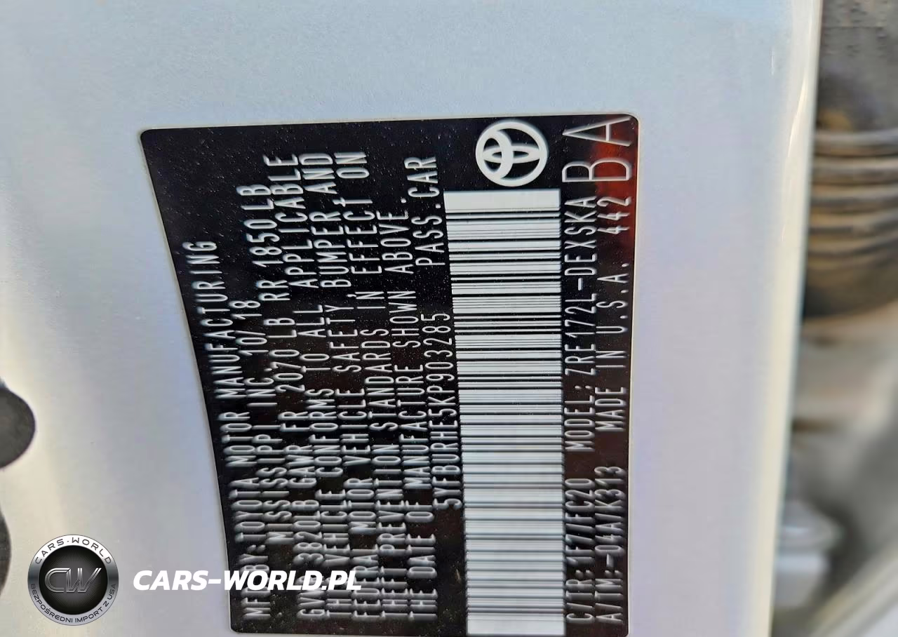 2019 Toyota Corolla Se VIN:5YFBURHE5KP903285 - 12