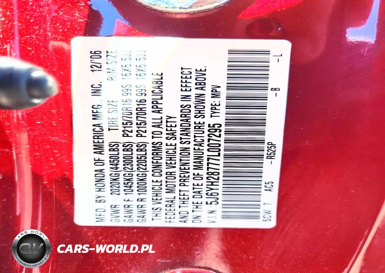 2007 Honda Element Ex VIN:5J6YH28777L007295 - 13