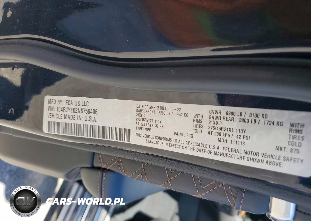 2022 Jeep Grand Cherokee Summit 4Xe VIN:1C4RJYE62N8756406 - 13