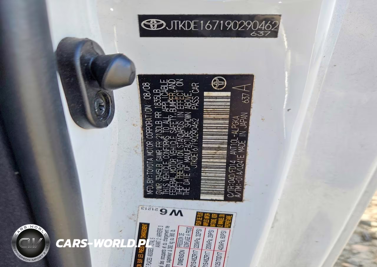 2009 Scion Tc Base VIN:JTKDE167190290462 - 12