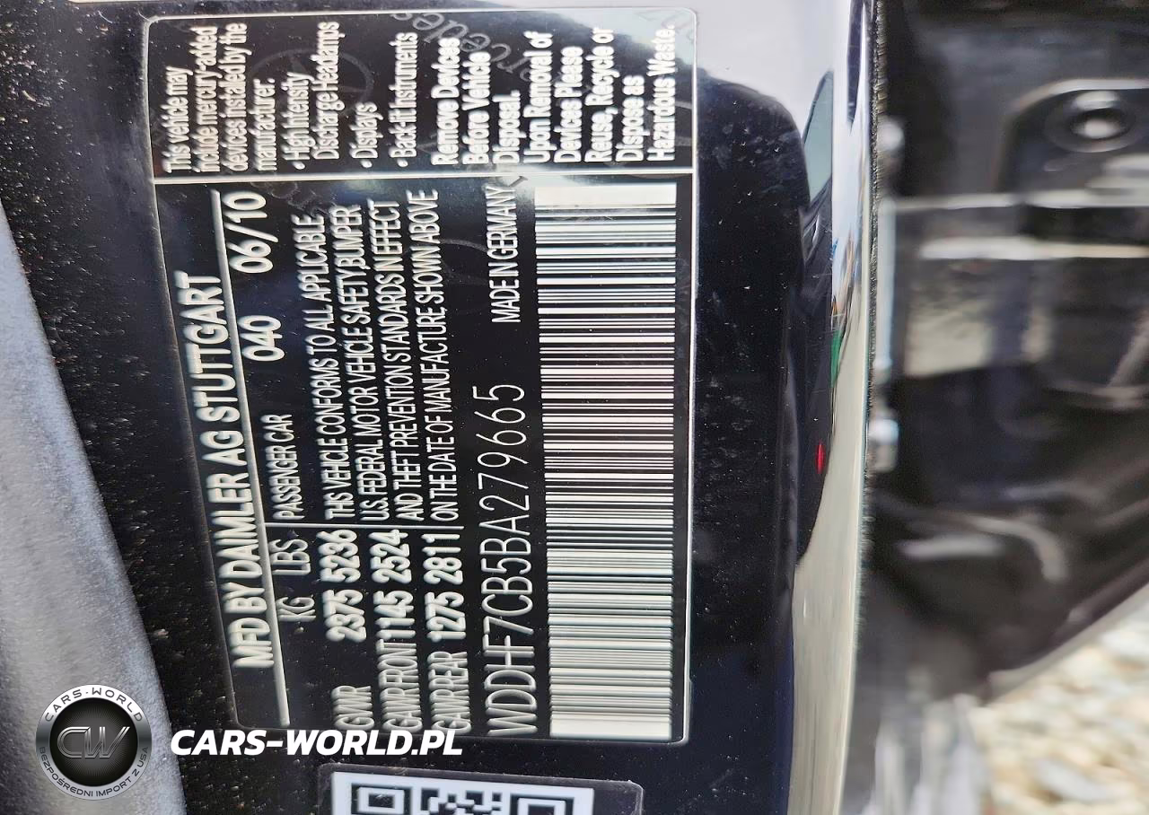 2011 Mercedes-Benz E 550 VIN:WDDHF7CB5BA279665 - 13