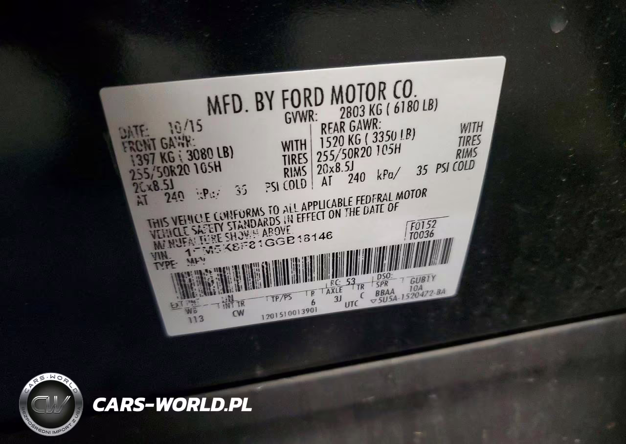 2016 Ford Explorer Limited VIN:1FM5K8F81GGB18146 - 13